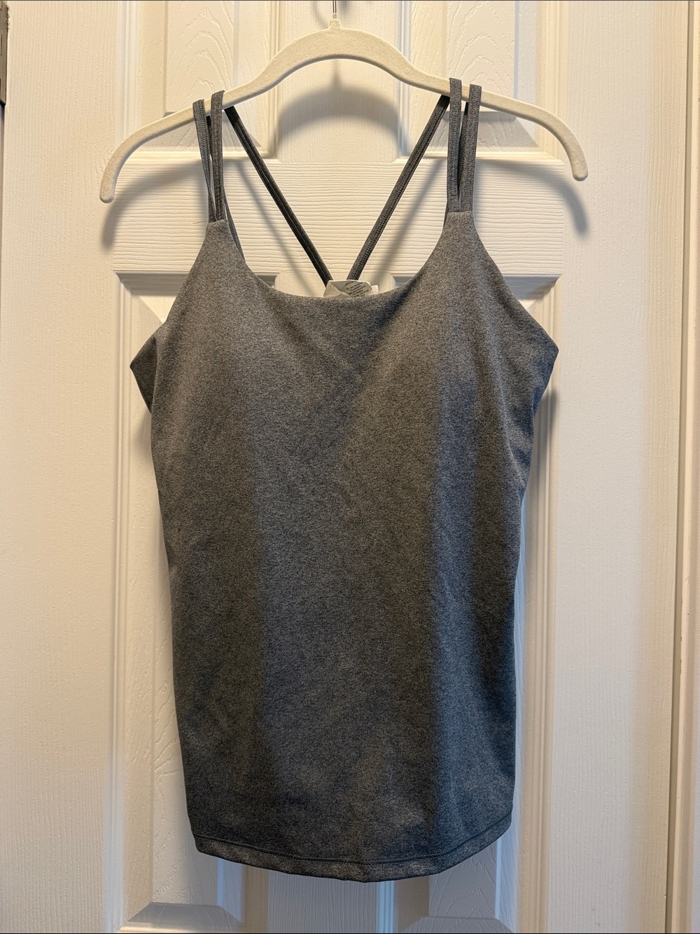 tek gear Charcoal Double-Strap Tank Top